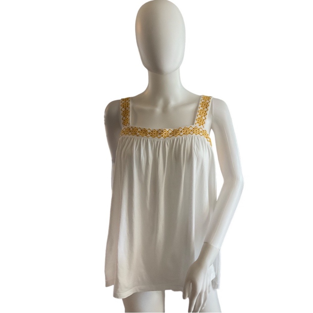 Ann Taylor Factory Embroidery Tank Top